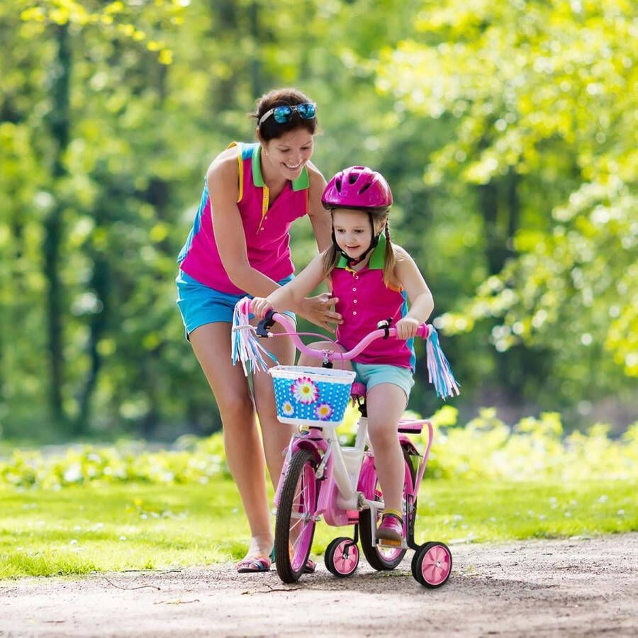 Allecto Plus Fietssteunwielen voor kinderen Verstelbare zijwieltjes voor kinderfiets Universeel bruikbaar van 12-20 inch Steunwielen voor kinderfietsen met extra stabiliteit