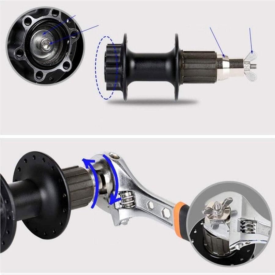Allecto plus Fietswielnaaf Demontagegereedschap voor Mountainbike 4 MM