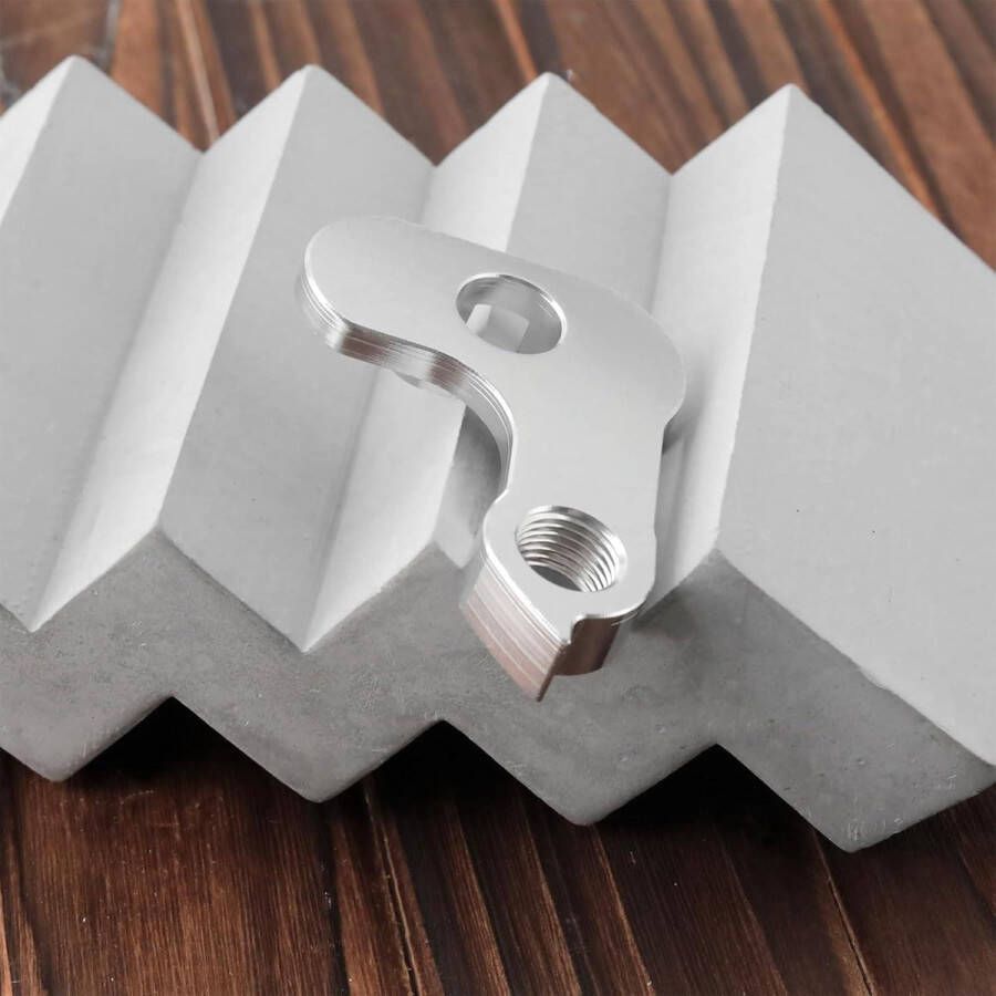 Allecto Plus: Metalen achterwielhaak voor fietsbinnenframe Vouwfiets en vast tandwiel Zilver Eenvoudige montage