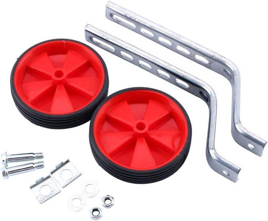 Allecto Plus Zijwieltjes voor Kinderfiets Universele Stabilisatoren Extra Wiel Junior Stabilisator voor 12-20 Inch Fiets Kindvriendelijk Hulpmiddel