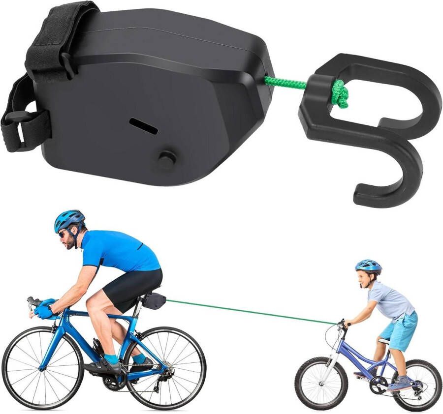 Allecto Premium Kinderfiets sleeptouw 25 m draagbaar universeel draagvermogen 150 kg ouder-kind fiets sleeptouw
