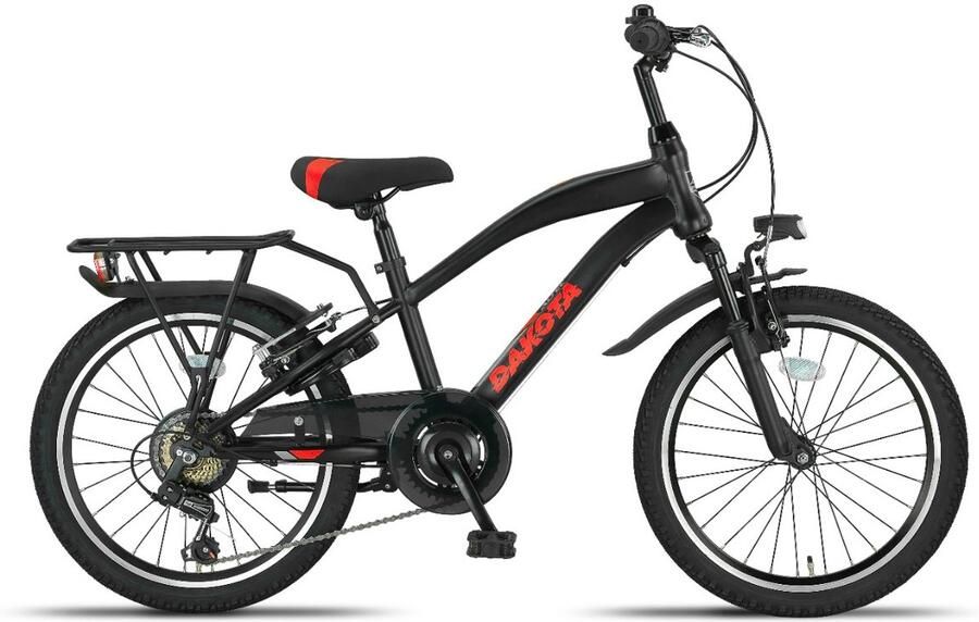 Altec Dakota MTB 20 Inch Jongens 7V V Brakes Zwart