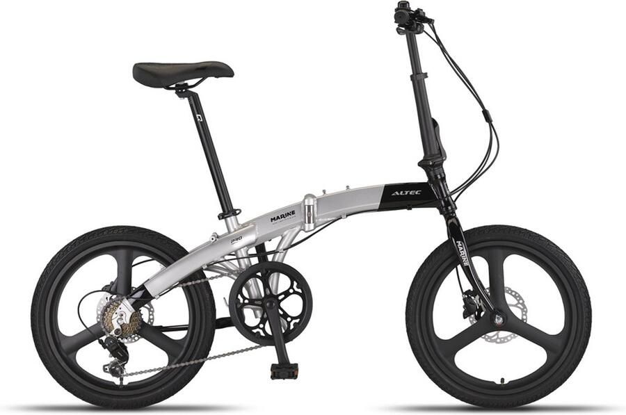 Altec Marine 20 inch Vouwfiets HYD Silver-Zwart