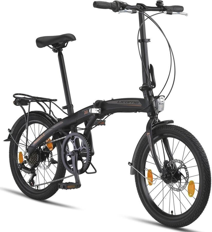 Aluminium Vouwfiets 20 Inch met Schijfrem en 7 Versnellingen