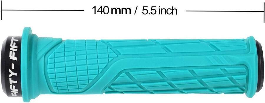 Antislip rubberen MTB-handgrepen voor mountainbike enduro downhill en e-bike Single Lock-on fietshandvaten voor optimale grip en controle