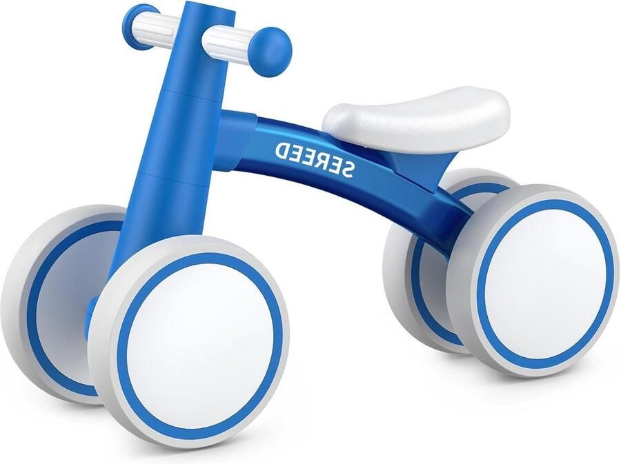 Baby loopfiets Peuter fiets Eerste verjaardagscadeau Lichtgewicht ontwerp 12 inch wielen Blauw