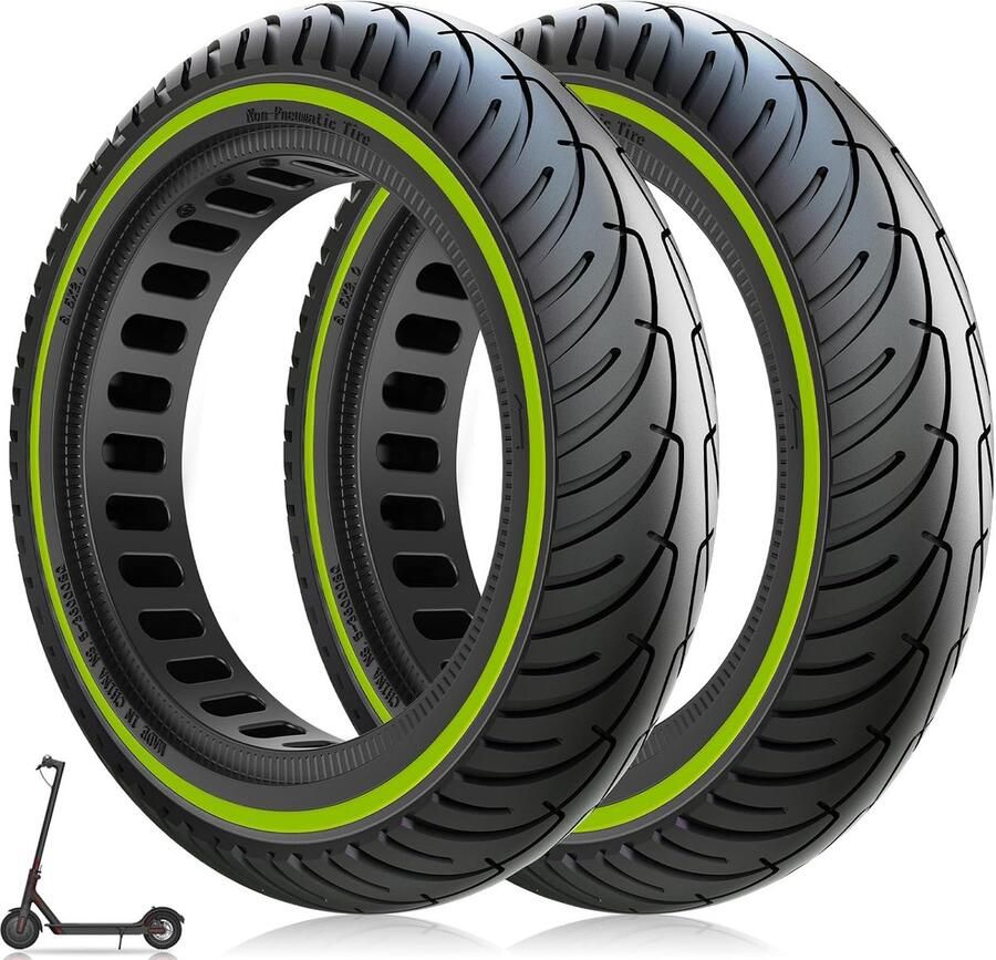 Band 8 1 2 x2 massief rubber voor Xiaomi 1S Pro 2 Mi 3 M365 Pro elektrische scooter 50 75-6.1 solide reservebanden doorstokken massief rubberen banden 8 5 inch slijtvast en