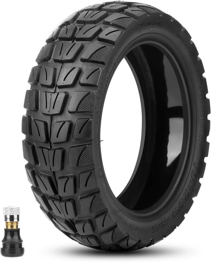 Banden 10 x 2 75-6 5 zelfherstellende off-road vacuümbanden met ventiel 10 inch reservebanden voor e-scooter slijtvast en duurzaam antislip en perforatiebestendig 1 stuk