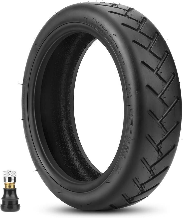 Banden van 250 x 54 voor Xiaomi 4 e-scooter lekbeveiliging en gewichtsvermindering vacuümband van 250 x 54 cm met origineel ventiel van 26 mm slijtvast en antislip 1 stuk