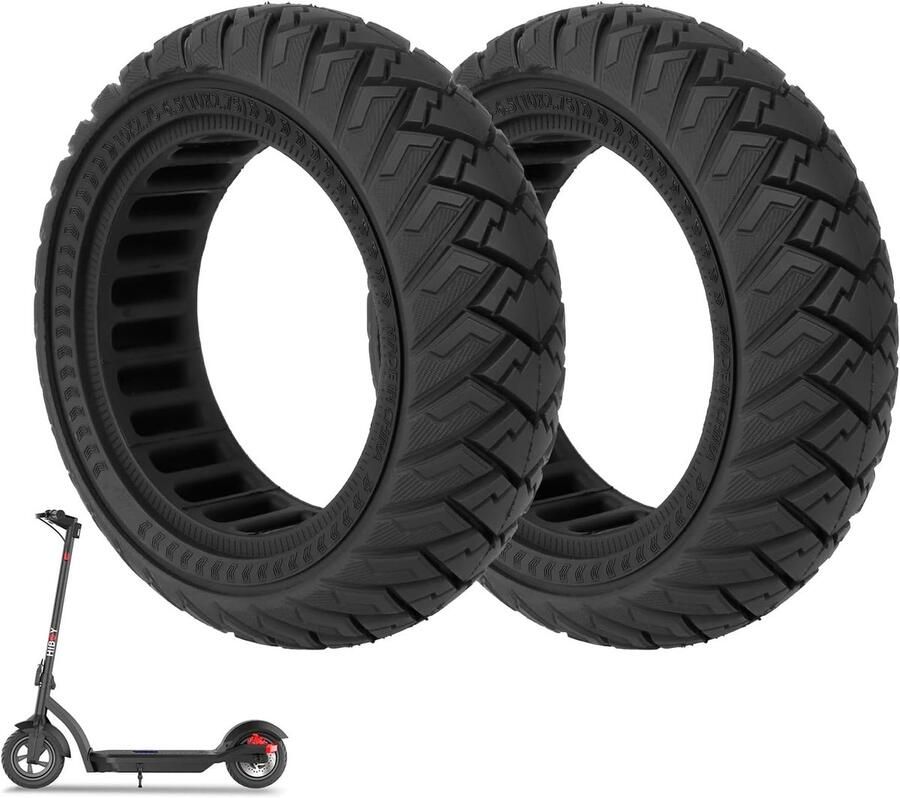 Banden voor elektrische step 10 x 2 7 6 5 cm reservebanden voor of achter vaste banden voor Hover-1 Alpha Evercross H5 Emove Cruise hi max3 Kugoo M4 Pro Zero 10 x Dualtron zwart 2