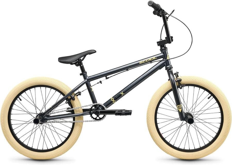 BMX Fiets Freestyle Fiets Stuntrijden Buiten 1-Speed Aandrijving 20 Inch Wiel Zwart
