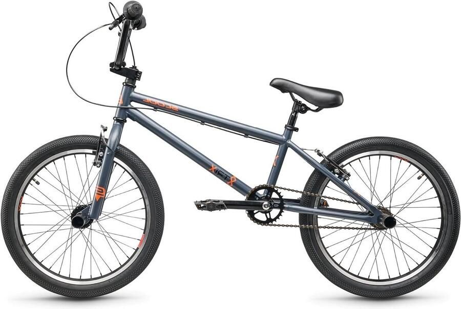 BMX Fiets Kinderfiets Freewheel Stunts Uitvoeren Ontworpen in Duitsland 16 en 20 inch Grijs Oranje