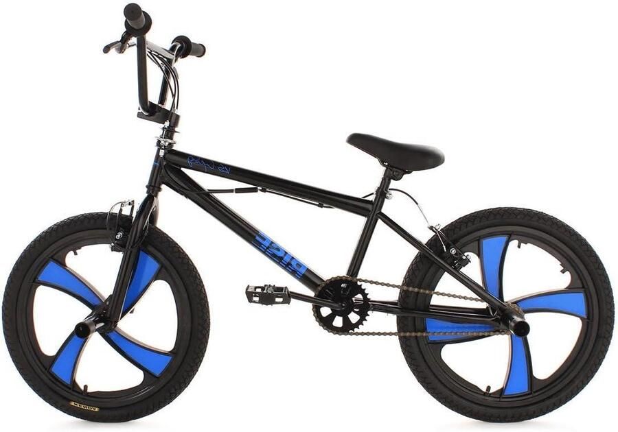 BMX Freestyle Fiets Freestyle BMX Stuntfiets Stuntrijden 360 Rotor en Pegs 20 inch Zwart-Blauw