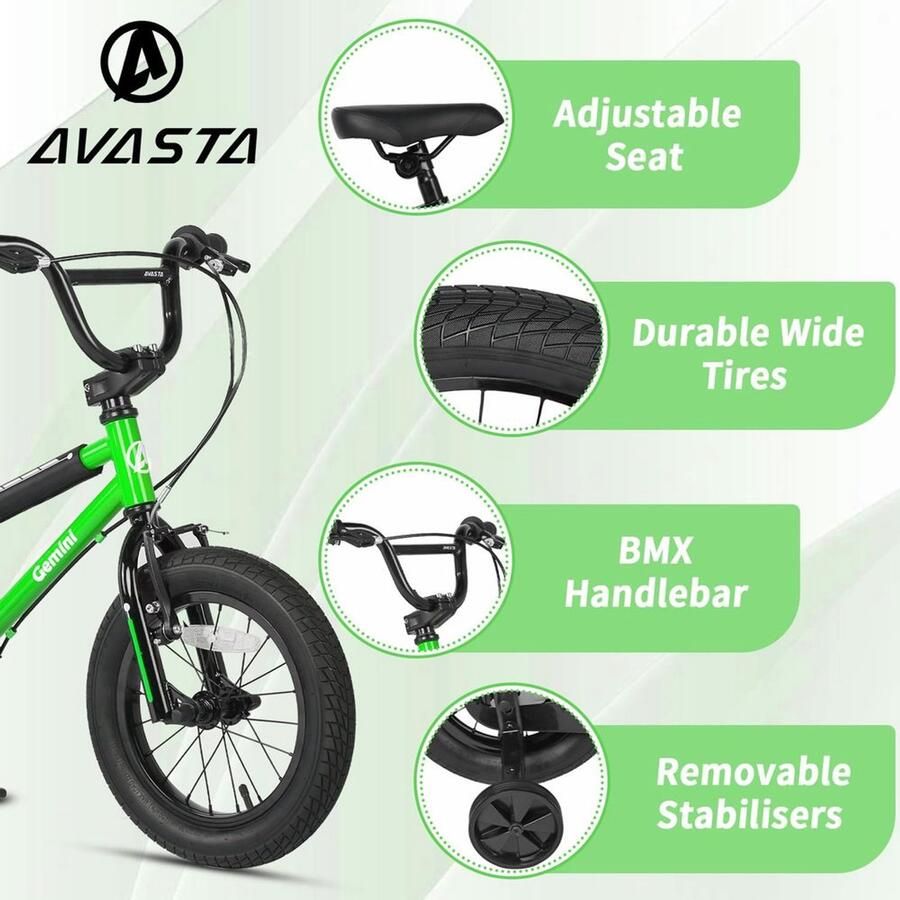 BMX Kinderfiets met Stabilizers voor Beginners