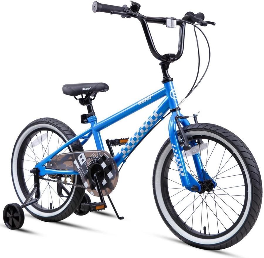 BMX Stijl Kinderfiets met Handremmen en Steunwielen