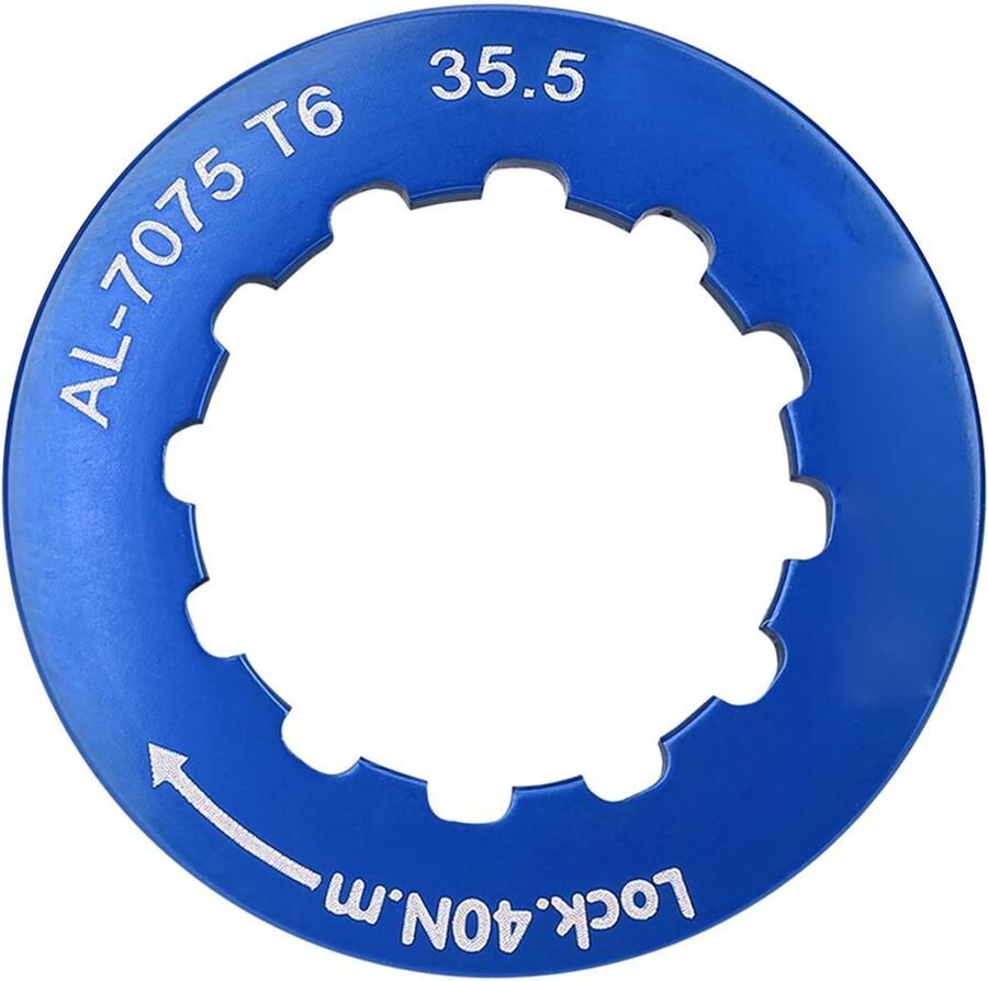 Allecto Plus Cassetteborgring voor 7-11 versnellingen mountainbike Blauw Fiets cassette vervangingsonderdeel met 7 versnellingen