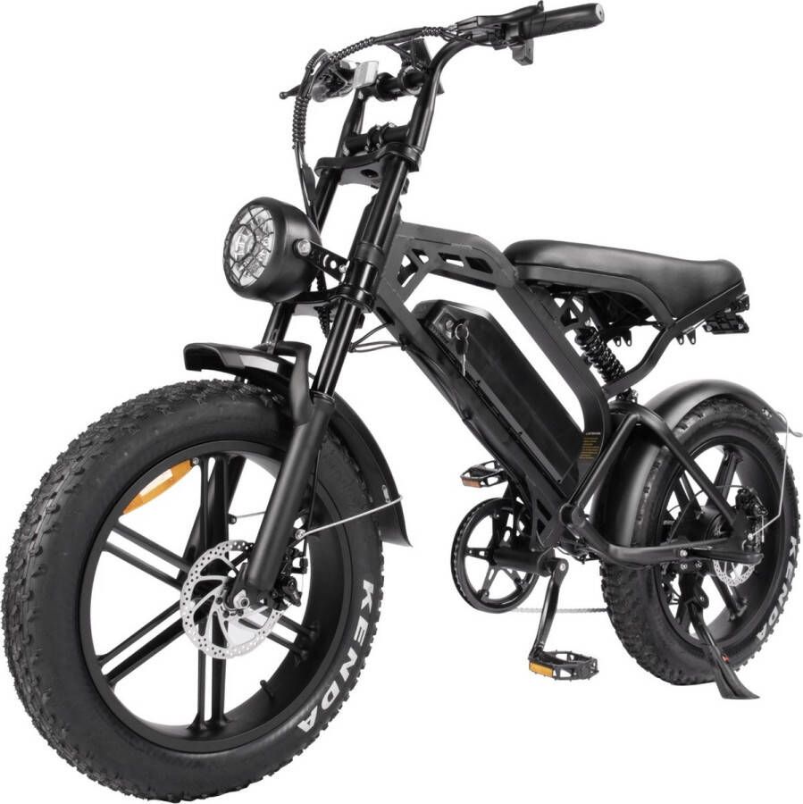 Comfort Inz V20 Fatbike E Bike 250W 15Ah Hydraulische Rem Model Met Voetsteuntjes Zwart- Incl. GPS Tracker