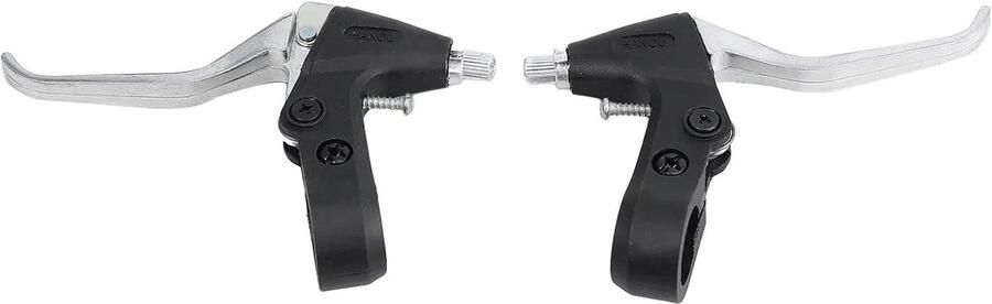 Complete V-Brake Set voor Fietsen Voor MTB en Hybride Fietsen met Aluminium Levers Remkabels en Accessoires in Zwart Zilver