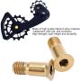 Contetn in M5 142 Mm Platte Kop Holle Achterderailleur Gids Wiel Schroeven Legering Gouden Derailleur Katrol Bout Schroeven voor Race Mountainbike - Thumbnail 2