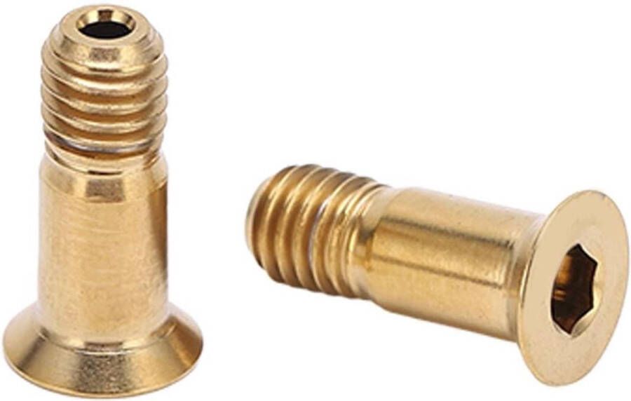 Contetn in M5 142 Mm Platte Kop Holle Achterderailleur Gids Wiel Schroeven Legering Gouden Derailleur Katrol Bout Schroeven voor Race Mountainbike