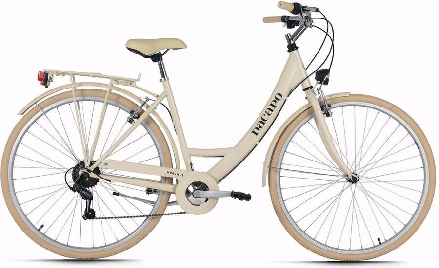 DaCapo damesfiets 28'' Toscana Beige 6 versnellingen framemaat 48 cm