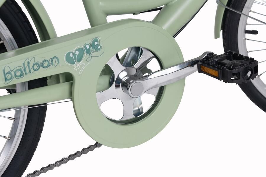DaCapo kinderfiets 20'' Balloon groen 6 versnellingen framemaat 34 cm