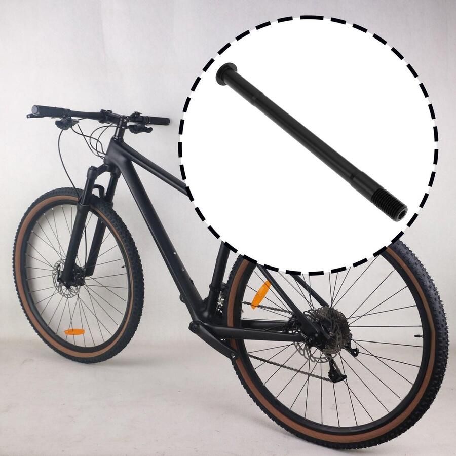 Dailygoods- Achteras Lichtgewicht Aluminium M12x1.5 Schroefdraad Lengte 175mm Corrosiebestendig Geschikt voor MTB Racefietsen Verbeterde Stabiliteit Steekas - Foto 2