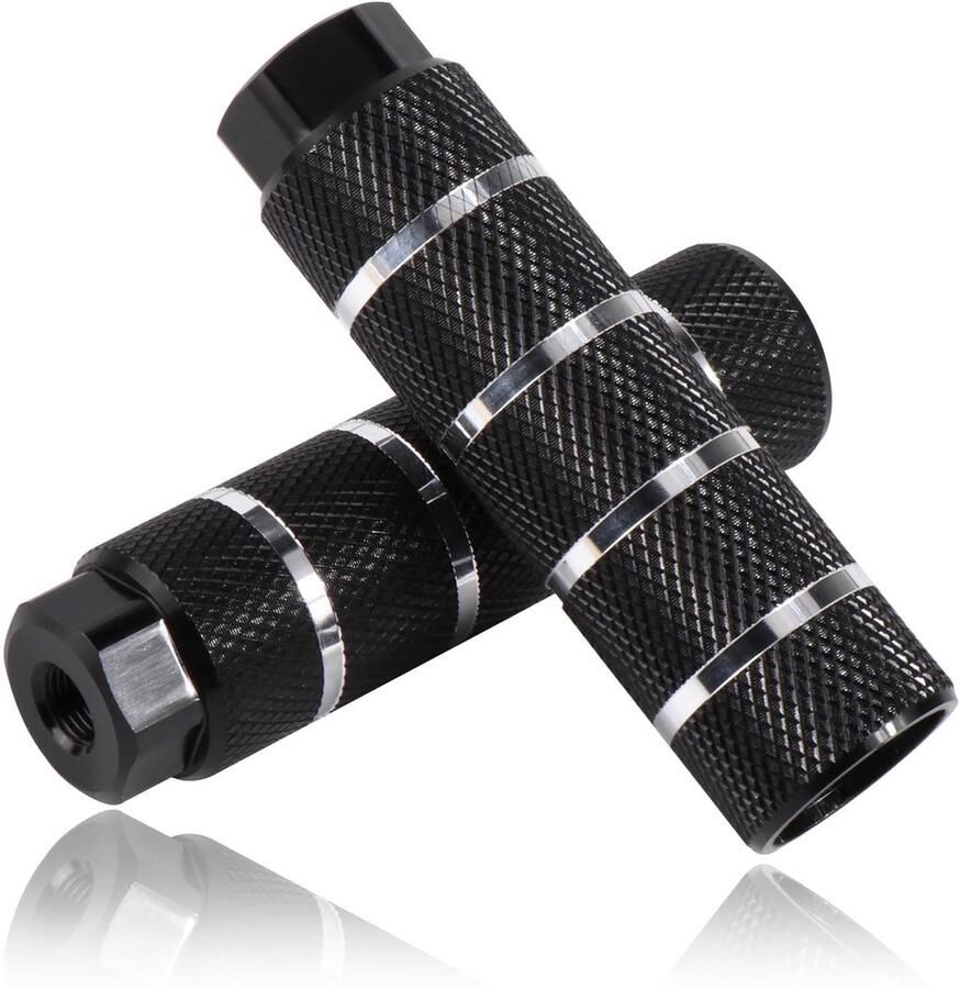 Dailygoods- BMX Pegs Antislip 2 Stuks Aluminium 9 mm 3 8 Inch 26 Tanden 10 x 2.8 cm Lichtgewicht Fietssteunen - Foto 2