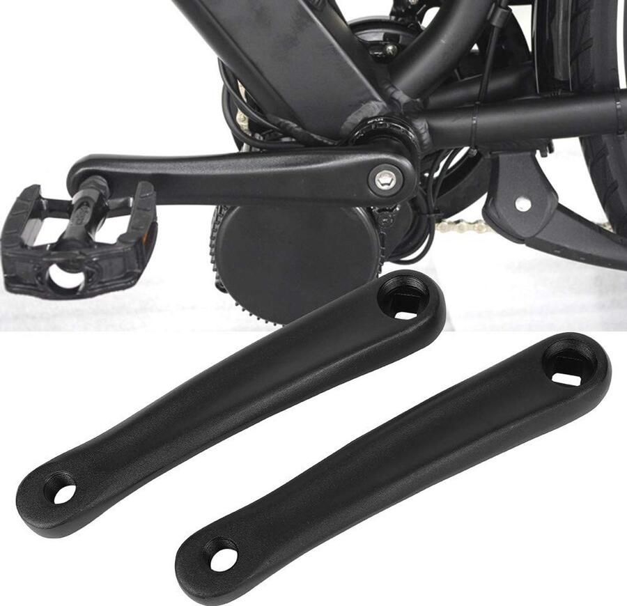Dailygoods- Crankset 180mm Hoogwaardige Materialen Duurzaam Lichtgewicht Fietskrukas Krukarm Geschikt voor BMX en Elektrische Fietsen Krukarmen
