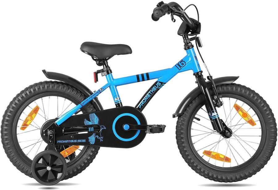 Dailygoods- Kinderfiets 16 inch Fiets voor Zijwieltjes Terugtraprem Geschikt voor 5 jaar en ouder Gewicht ca. 9 kg