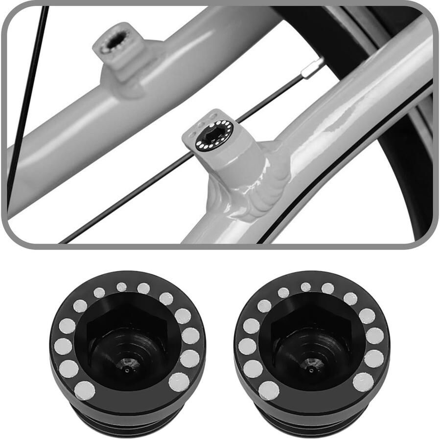 Dailygoods- Remschroef Aluminiumlegering 4 Stuks M10 Draad Mountainbike Racefiets Lichtgewicht Zandbestendig Fietsschroef