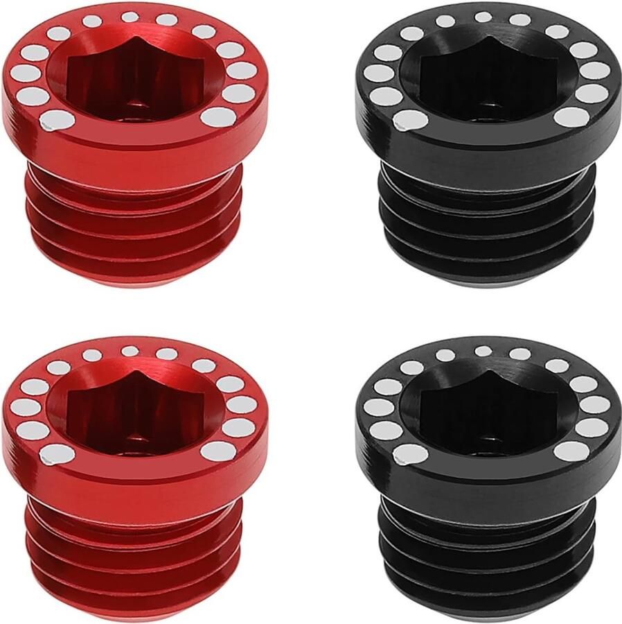 Dailygoods- Remschroef Aluminiumlegering 4 Stuks M10 Draad Mountainbike Racefiets Lichtgewicht Zandbestendig Fietsschroef - Foto 2