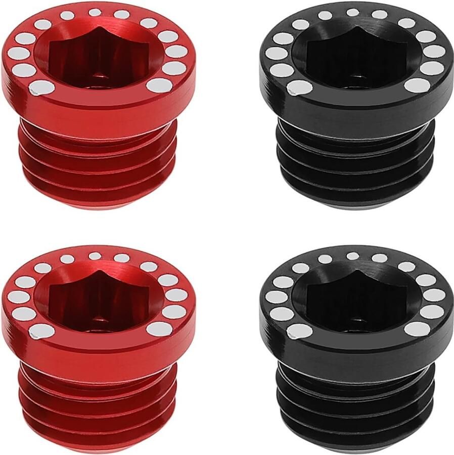 Dailygoods- Remschroef Aluminiumlegering 4 Stuks M10 Draad Mountainbike Racefiets Lichtgewicht Zandbestendig Fietsschroef - Foto 2