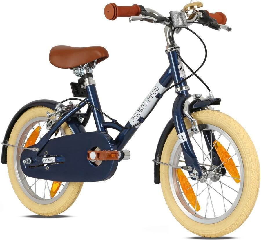 Dailygoods Retro Kinderfiets 12 Inch Geschikt voor Kinderen vanaf 3 Jaar (Blauw)