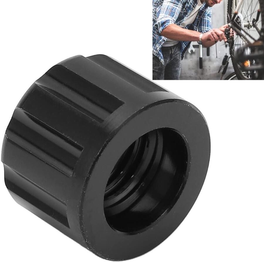 Dailygoods- Steekas Moer Aluminium M12 X 1 5mm Fiets Accessoire Mountainbike Binnendiameter 12mm Eenvoudig te installeren Fietsnaven