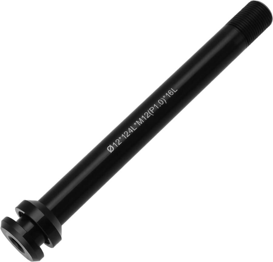 Dailygoods- Thru As Aluminium 124 mm Steekas Vervangend Onderdeel Compatibel met M12x1 0 mm Ideaal voor Mountainbike Racefiets