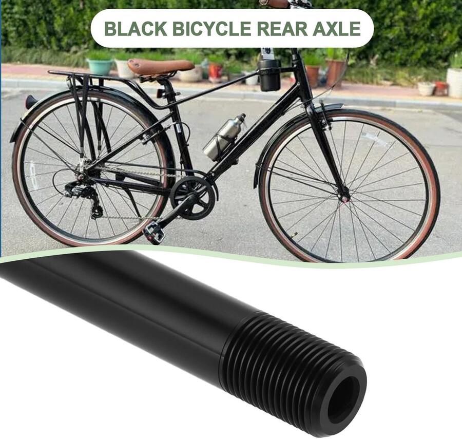 Dailygoods- Thru As Aluminium 124 mm Steekas Vervangend Onderdeel Compatibel met M12x1 0 mm Ideaal voor Mountainbike Racefiets - Foto 2