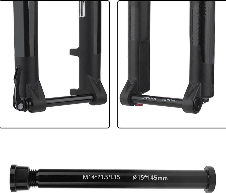 Dailygoods- Vooras Aluminium Thru Axle 15x145mm M14xP1.5 Mountainbike Schacht Lichtgewicht As - Foto 3