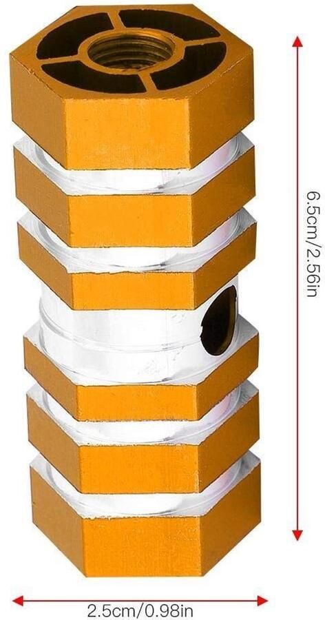 Dailygoody Achteras Peg Fiets BMX Voetsteunen Lichtgewicht Aluminium Goud Duurzaam en Betrouwbaar Geschikt voor Fietsen