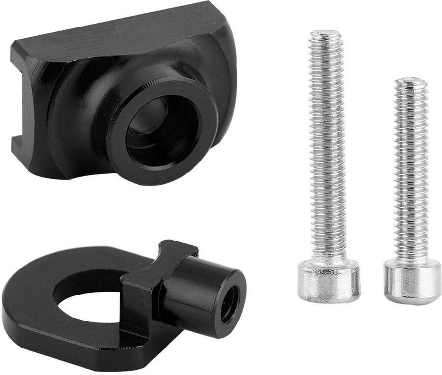 Dailygoody Fietsketting Spanner Fietsketting Beveiliging Lichtgewicht en Roestvrij Zwart Voor Vouwfietsen en Fixies Ideaal voor Enkele Ver