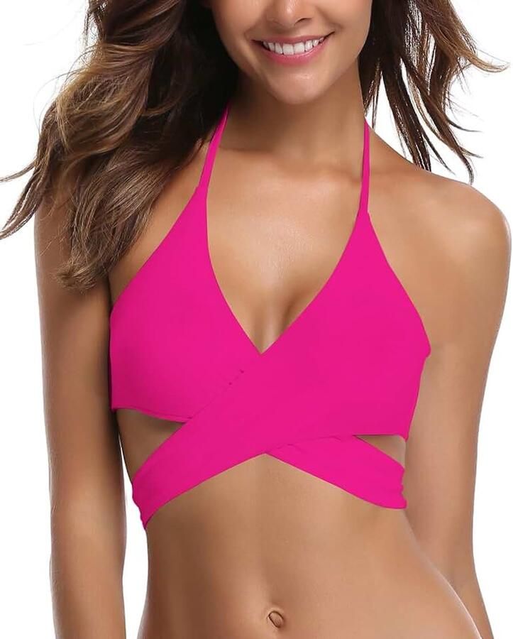 Dames Tweedelige Bikini Set Cross Verstelbaar Bikini Bovendeel Retro Afdrukken Triangel Bikini Broekje Badpak Beachwear