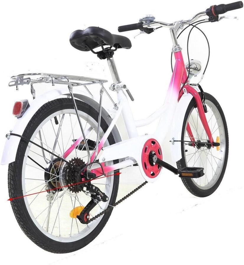 Degelijke Kinderfiets 20 Inch met 6 Versnellingen voor Jongeren