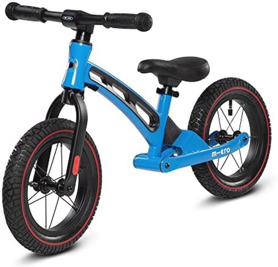 Deluxe Micro Balance Bike Loopfiets voor Peuters Zwart-Blauw