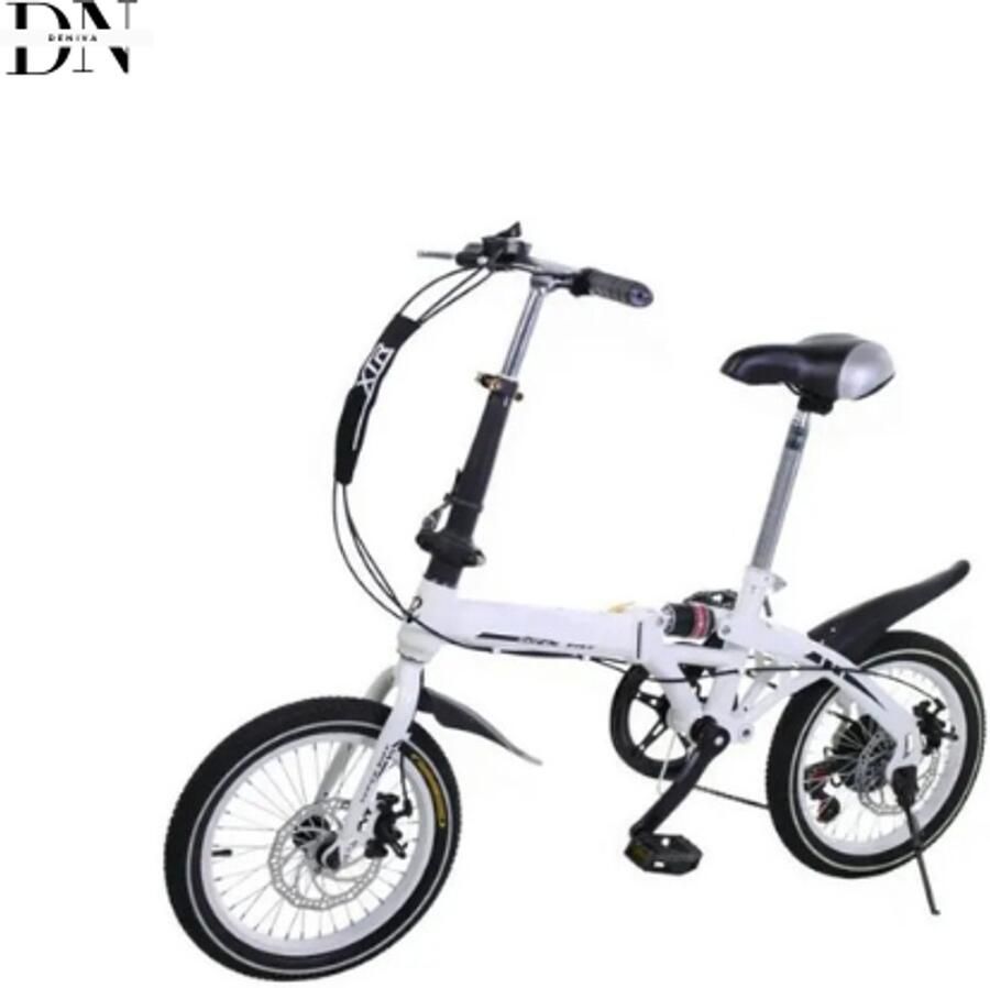 Deniva Vouwfiets Volwassenen Vouwfiets Dames 16 Inch 7 Versnellingen 70x65 cm 16 KG Fijn Zadel Schijfrem