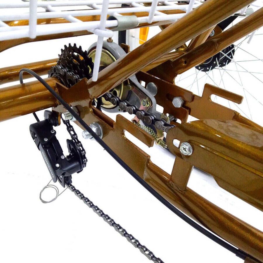 Corenia Driewieler Voor Volwassenen – Drie Wielen Fiets – Comfortabele Driewieler – Seniorenfiets – Aluminium Frame – 6 Versnellingen – Ergonomisch Zadel - Foto 2