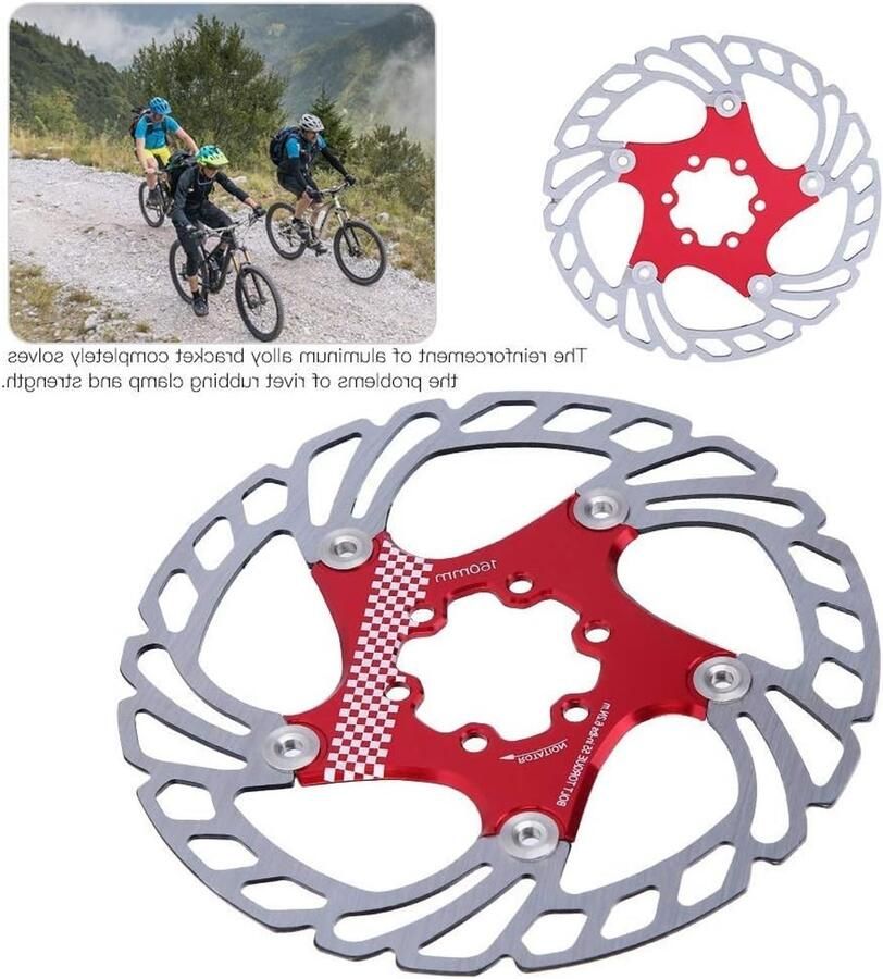Drijvende schijfrem van roestvrij staal 203mm voor mountainbike racefiets en cruiserfiets met hoge prestaties