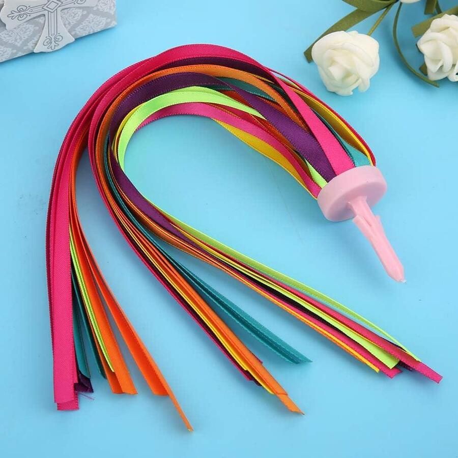 E-Ambar Kleurrijke Fiets Streamers voor Kinderen Fietsgrepen Kwasten Kinderfiets Accessoires Veelkleurig