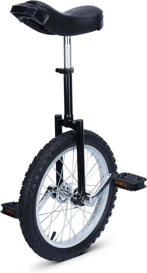 Eenwieler Balansfiets Balans Trainen In Hoogte Verstelbaar 16 Inch Zwart