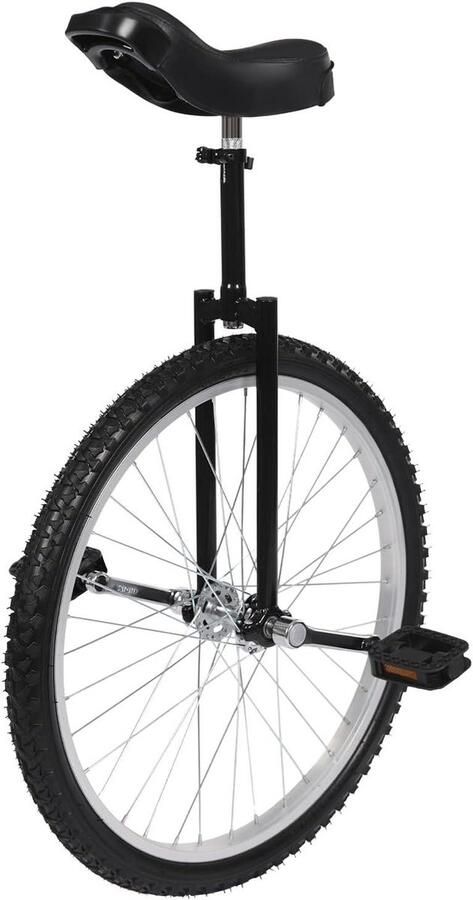 Eenwieler 24 inch Balanstraining fiets Fitness en balans In hoogte verstelbaar 91-102 cm Zwart