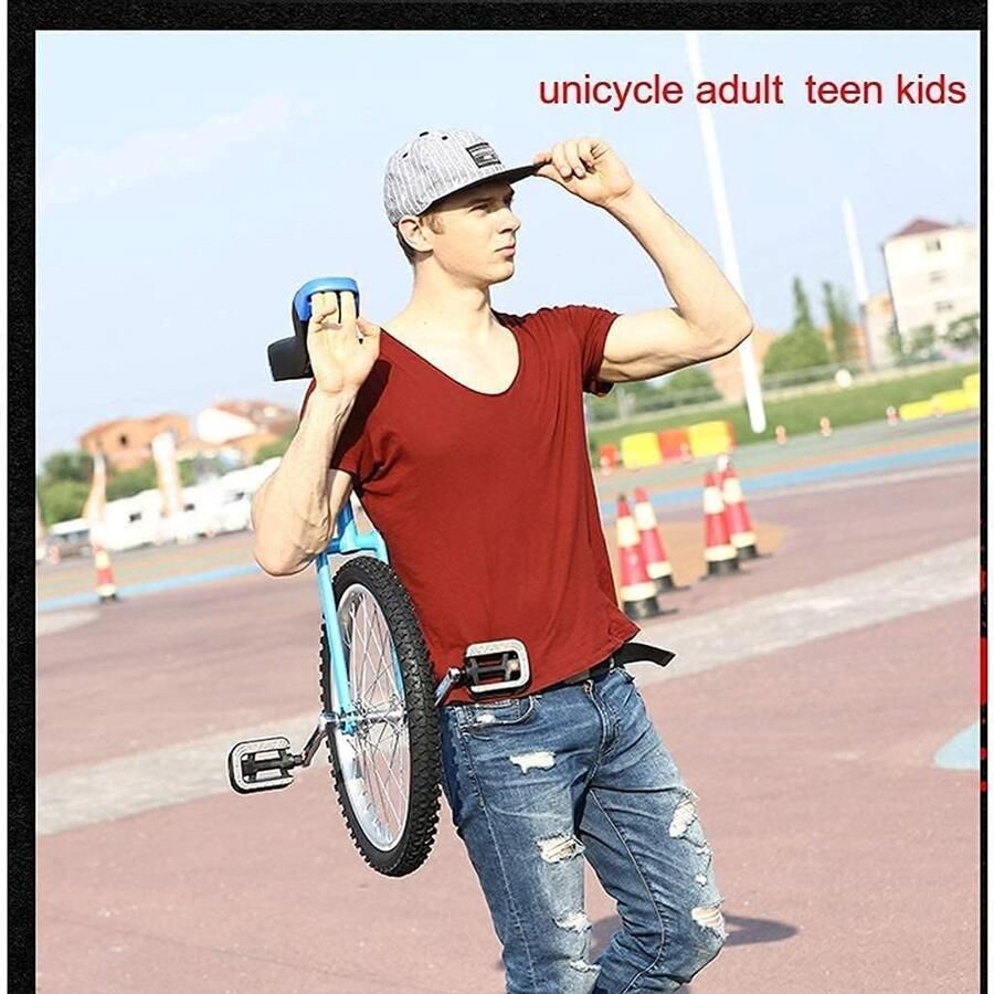 Eenwieler Balance Bike Balans Oefenen Verstelbaar Zadel 20 Inch Zwart